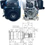 MEGHAJTÓ MOTOR ZONGSHEN NH150H 149cc 4,0 VíZSZINTES TENGELY