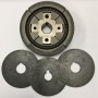 RÖPSÚLYOS KUPLUNG VIBRÁCIÓS TALPHOZ HENGER -15mm, ÁTMÉRŐ-80mm