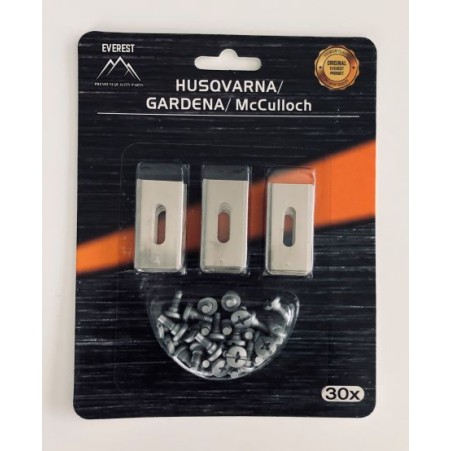 TARTALÉK KÉS ROBOTFŰNYÍRÓHOZ HUSQVARNA GARDENA 35mm NEW - 30 db (535138701, 535138702, 535138801, 505127801, 505127802, 535138702, 535138802, 577606402, 577864602, 577606502, 577606504, 577606602, 577606603, 577864401, 577606505, 595084402, 84610, 7001220 TARTALÉK KÉS ROBOTFŰNYÍRÓHOZ HUSQVARNA GARDENA 35mm NEW - 30 db (535138701, 535138702, 535138801, 505127801, 505127802, 535138702, 535138802, 577606402, 577864602, 577606502, 577606504, 577606602, 577606603, 577864401, 577606505, 595084402, 84610, 7001220