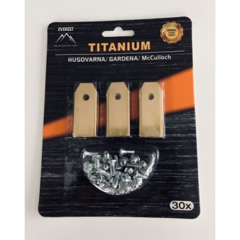 TARTALÉK KÉS ROBOTFŰNYÍRÓHOZ HUSQVARNA GARDENA 43mm TYTAN - 30 db (535138701, 535138702, 535138801, 505127801, 505127802, 535138702, 535138802, 577606402, 577864602, 577606502, 577606504, 577606602, 577606603, 577864401, 577606505, 595084402, 84610, 70012 TARTALÉK KÉS ROBOTFŰNYÍRÓHOZ HUSQVARNA GARDENA 43mm TYTAN - 30 db (535138701, 535138702, 535138801, 505127801, 505127802, 535138702, 535138802, 577606402, 577864602, 577606502, 577606504, 577606602, 577606603, 577864401, 577606505, 595084402, 84610, 70012