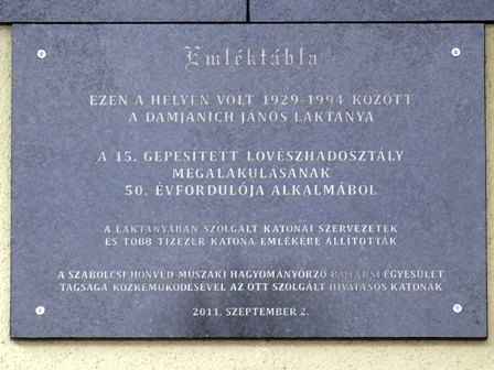 02. Nyiregyhaza Damjanich laktanya emlektabla