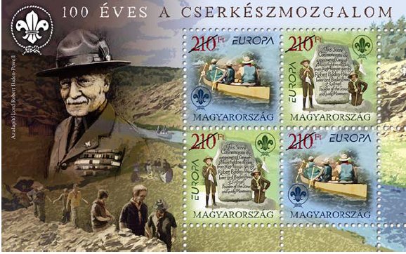 16. cserkesz belyegblokk