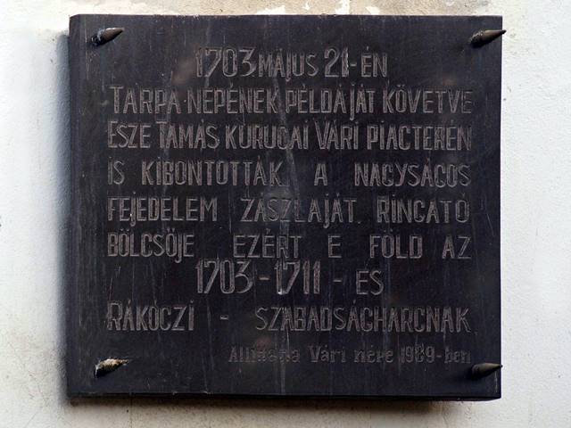 14. Mezovari rakoczi emlektabla