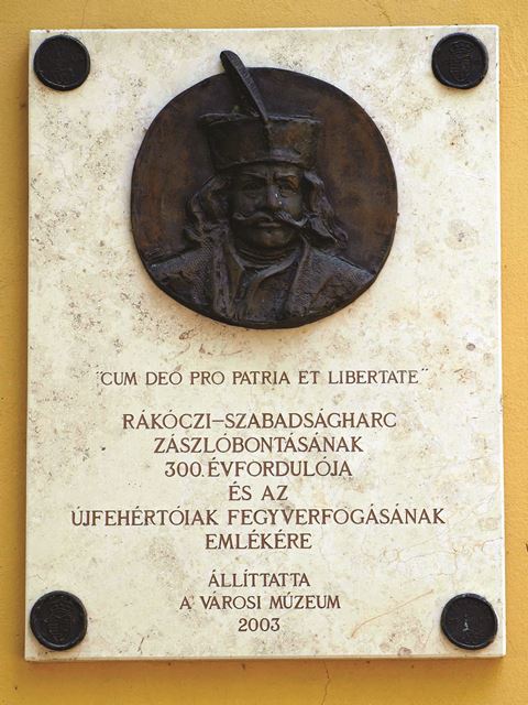 27. ujfeherto rakoczi emlektabla