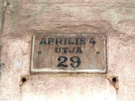 16. szeged utcanevtabla