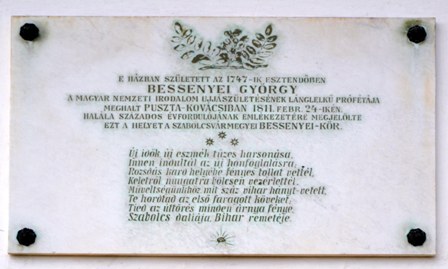 10. Bessenyei emlekhaz emlektabla 1913