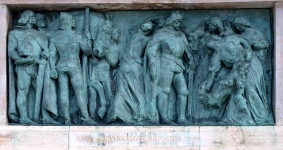 23. hosok tere nagy lajos dombormu