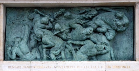 25. hosok tere hunyadi janos dombormu