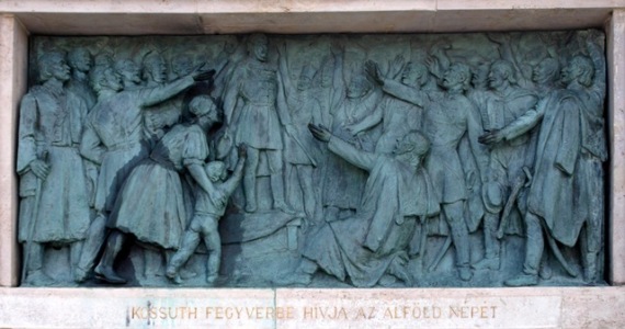 37. hosok tere kossuth dombormu