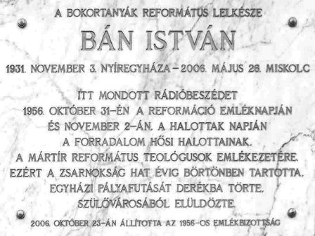 38. Ban Istvan emlektabla