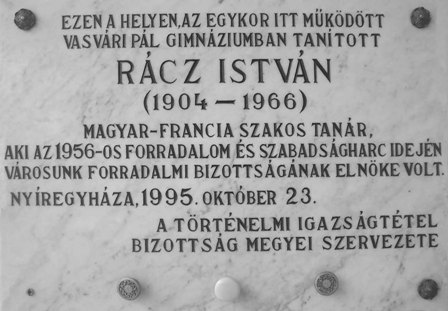 40. Racz Istvan emlektabla