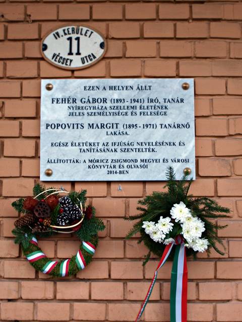 Nyiregyhaza Feher Gabor emlektabla