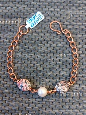 leopárd jáspsi tenyésztett gyöngy